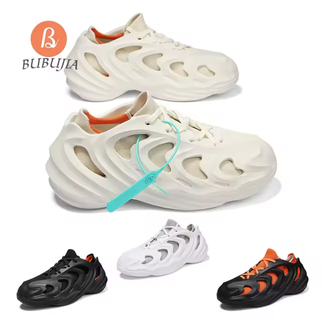 Pool Shower Sandals Wholesale Men's Summer Fashion Anti-Slip Beach Hole Sandals Foam Slides Clogs Garden Pantuflas Zapatillas