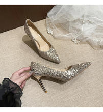 French Xiuhe Two-Wear Wedding Shoes for Women Thin-Heeled Bride High Heels Bridesmaid Banquet Shoes Evergreen Fashion Trend - Image 6