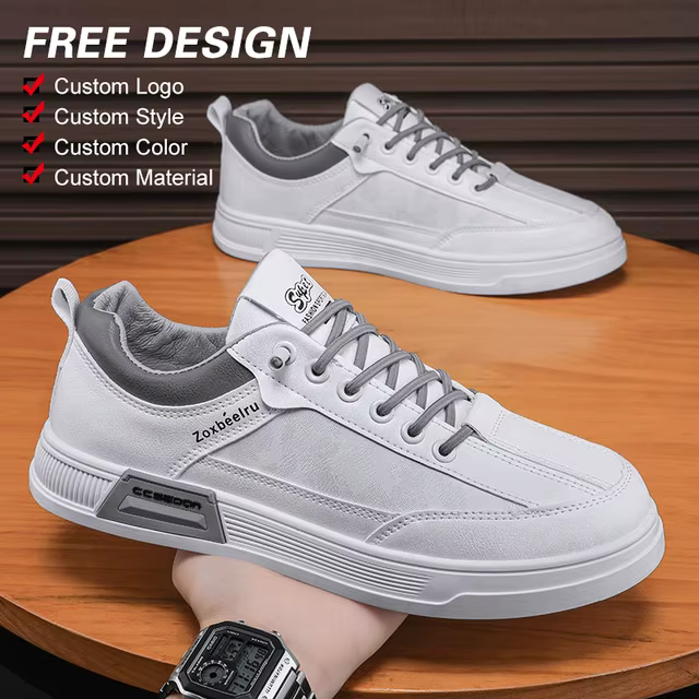 2024 Spring Breathable Men Custom High Quality Sneaker Fashion Style Shoes Anti slip Blue Men Casual Oem Shoes for Man