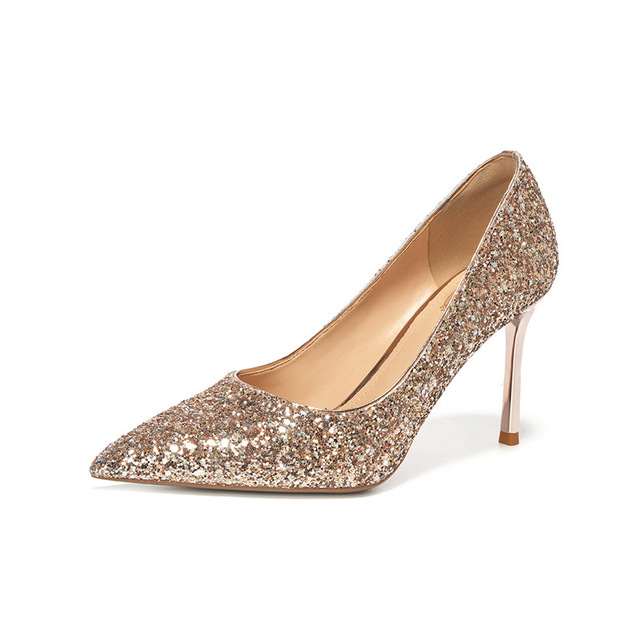 French Xiuhe Two-Wear Wedding Shoes for Women Thin-Heeled Bride High Heels Bridesmaid Banquet Shoes Evergreen Fashion Trend