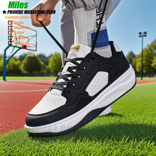 2025 Top Manufacturers Customize and Design Your Own Logo on Breathable Thick-Sole Running-Style Men's All-Season Casual Shoes - Image 2