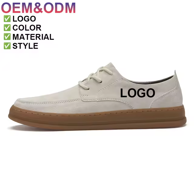 2025 Men's Zapatillas Casual Shoes Fashion Leather Sneakers Breathable High Quality Designer Custom LOGO Chunky Shoes for Men - Image 2