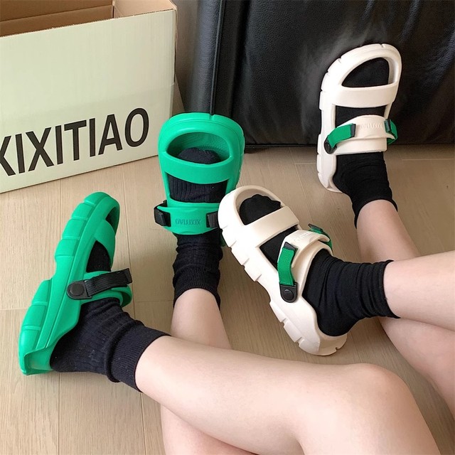 XIXITIAO 2024 Breathable and Anti-Slip Summer Sandals for Men/Women Light and Soft Chinese Eva Slipper 1 Pair Brand Flat Shoe